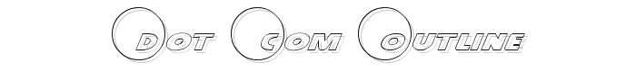 Dot.com Outline font